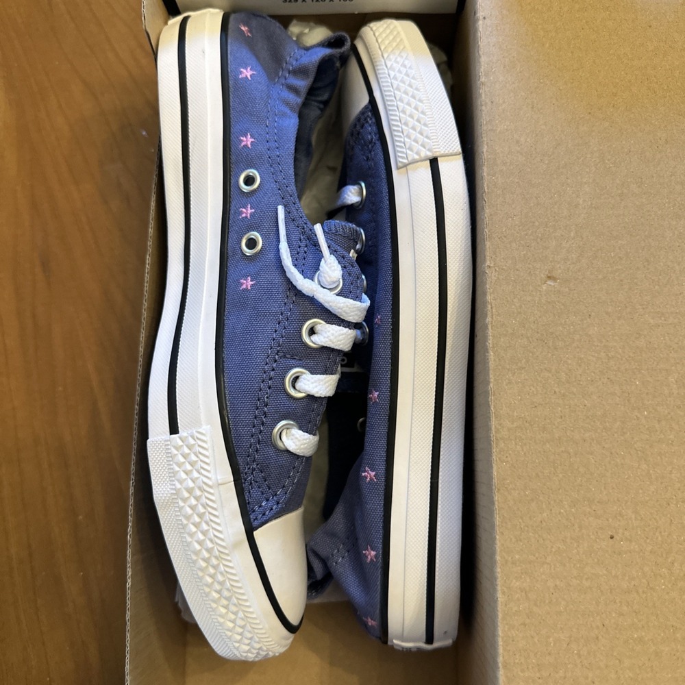 Converse Women Chuck Taylor Shoreline Stars Slip-On a16058f Indigo Size 8